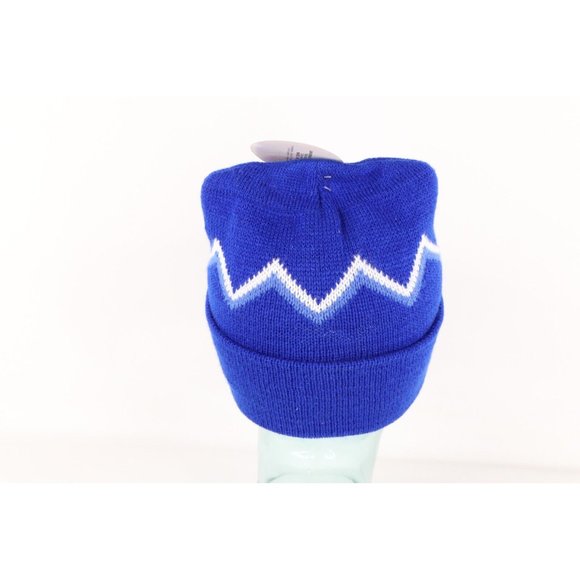 NOS Vintage 90s The Simpsons Bart Simpson Spell Out Knit Beanie Hat Cap Blue USA - Picture 4 of 7